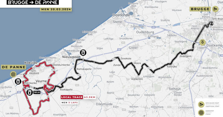 Classic Brugge-De Panne - parcours