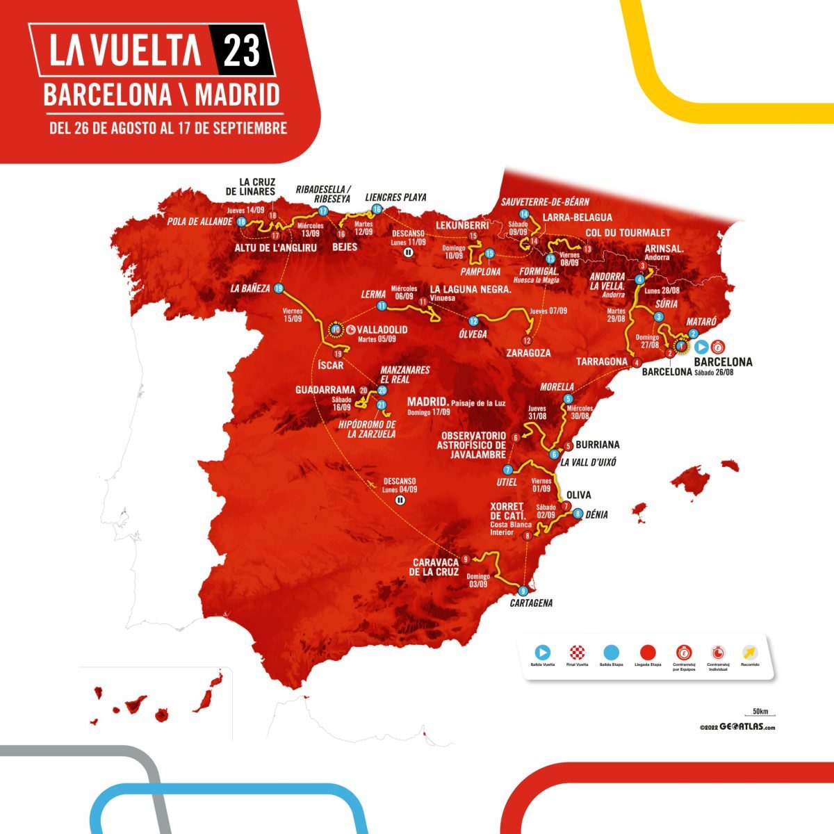 Vuelta 2023 - parcours